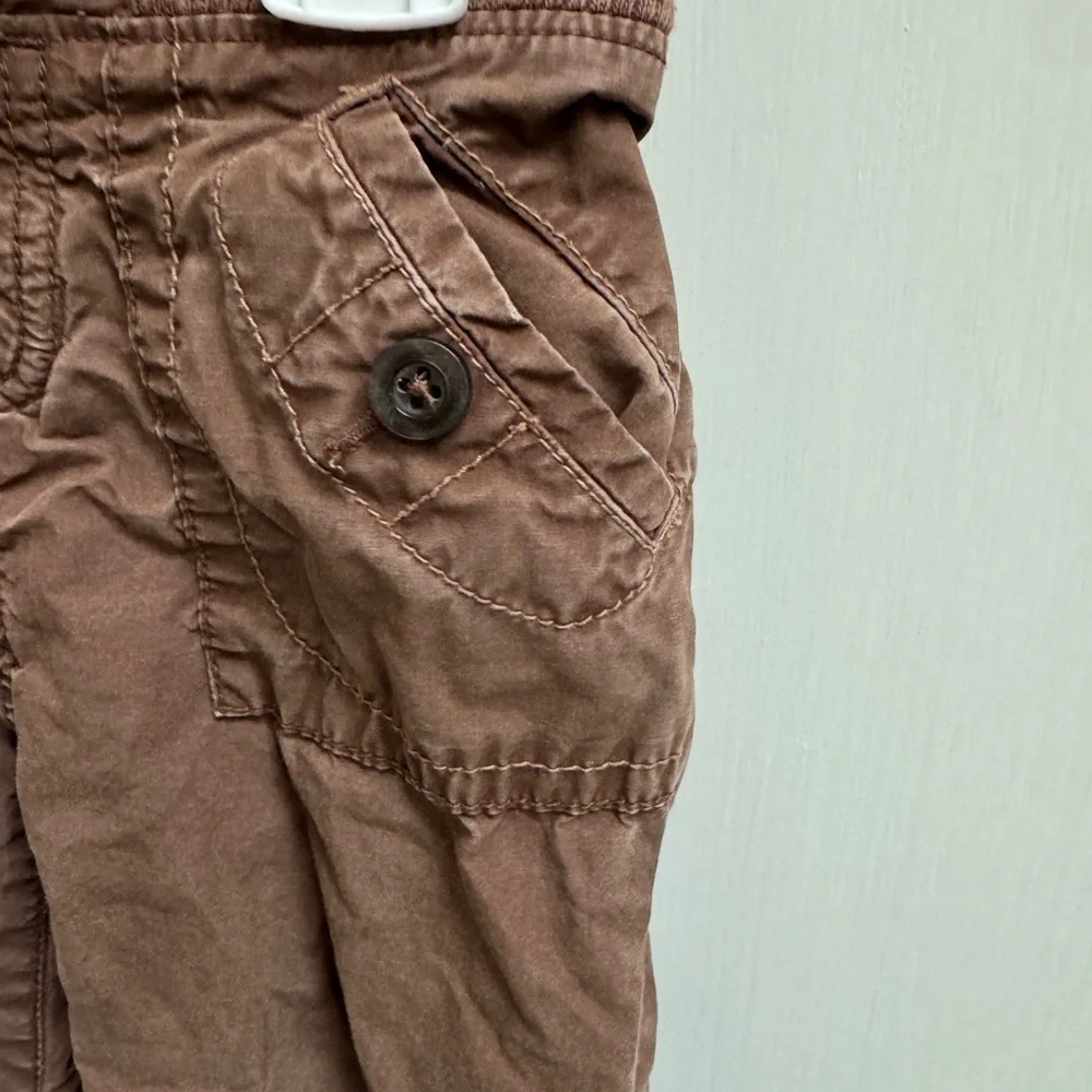 Old Navy 2T Girls Kids Chocolate Brown Casual Cargo Pants